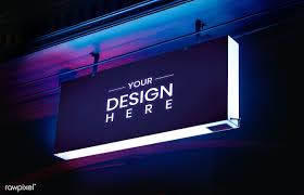 Download Premium Psd Of Signage Mockup In Neon Lights 844050 In 2020 Signage Board Shop Signage Signage Design