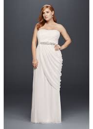 Sheath Plus Size Wedding Dress With Beaded Details David S Bridal I felt like the most beautiful bride. sheath plus size wedding dress with beaded details david s bridal