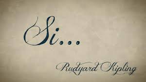 Resultado de imagen de Rudyard Kipling el poema del si