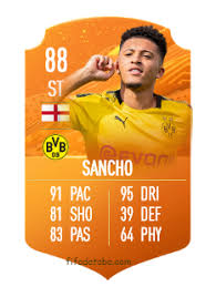 The borussia dortmund star, 19, has moved from his initial 72 rating in fifa 19 to 84 in fifa 20. Jadon Sancho Fifa 20 Rating Card Price