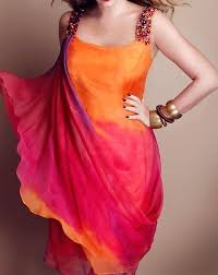 Orange Fuschia Dress Ideas Orange Fashion Orange Dress Pink And Orange