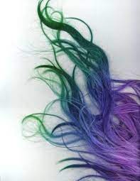 Dyed Hair Purple And Green Hair Green Hair Ombre Purple Ombre Hair