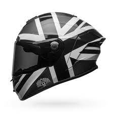 Race Star Flex Ace Cafe Blackjack Matte Gloss Black White Helmet Custom Motorcycle Helmets Motorcycle Helmets