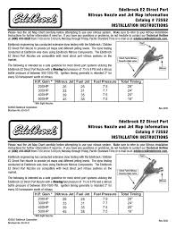 Edelbrock 72552 Automobile Parts User Manual Manualzz Com