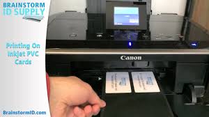 Printing On Inkjet Pvc Id Cards Printing Only Youtube