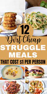 12 Budget Friendly Recipes That Cost 1 Per Person Easy College Meals Meals Large Family Meals