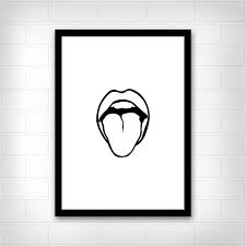 Art Black And White Drawing Ideas Mouth Print Tongue Fashion Poster Illustration Poster Beauty Poster Mouth Tongue Drawing Print Blac Black And White Artwork Beauty Posters Fashion Poster