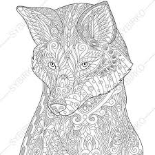 Fox coloring pages for adults contain different coloring imagery of fox. Pin En Drianagonzalez