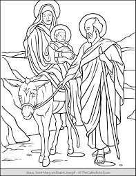The jacquard loom, an attachment that utilized punch cards to weave complex designs, was a forerunner of computer programming. Jesus Mary Joseph Holy Family Coloring Page Thecatholickid Com