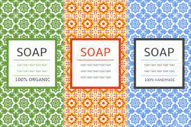 Printable custom wrap around label. Soap Package Patterns Seamless Vector Vector Set Of Design Elements Royalty Free Cliparts Vectors And Stock Illustration Image 67480961