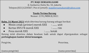 Bahwa, dalam rangka permohonan registrasi klinik maka pihak kedua dengan ini menyerahkan kepada. Contoh Tanda Terima Yang Lengkap Dan Benar Akseleran Blog