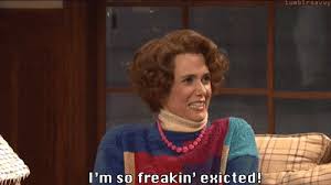 Entered A Contest To Win One Direction Tickets Today Kristen Wiig Excited Gif Snl