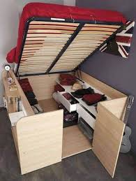 We Put Together A Nice Gallery Filled With Bedroom Furniture With Secret Compartments Ideas You Did Not Know Yo Tiny House Storage Diy Storage Bed Small Spaces