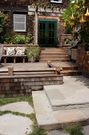 Decking stairs gap to house. That Gap Under The Deck Hide It Or Use It