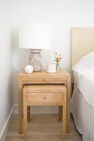 This also applies to your oak wood nightstand as both can damage the wood. Golden Oak Nesting Bedside Tables With Brass Knobs Cottage Bedroom