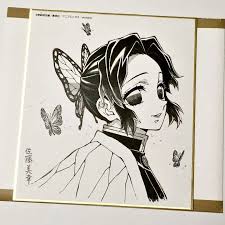 Demon Slayer Kimetsu no Yaiba Shinobu Kocho Small size Art bord Anime Manga  Rare | eBay