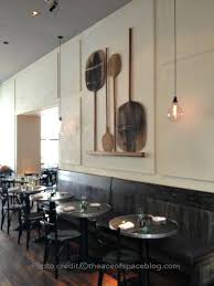 Restaurant No 246 Handblown Lightbulbs Pizza Paddles Wall Display Plaster Italian Restaurant Decor Restaurant Design Inspiration Restaurant Interior Design