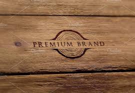 Premium Rustic Logo Mock Up Logo Design Template Flower Logo Design Creative Graphic Design