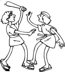 I am my brother's keeper! Depiction Of Cain Kill Abel In Abel And Cain Coloring Page Coloring Sky