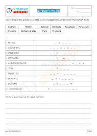 Class 4 Science Human Body Worksheet 20 Human Body Worksheets Science Worksheets Human Body