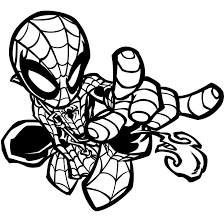Greatlp S Chibi Spider Inks By Sircle Png 894 894 Spider Coloring Page Superhero Coloring Spiderman Coloring
