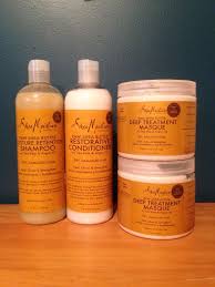 These reduce dryness, prevent split ends, increase shine, and reduce frizz. Shea Moisture Raw Shea Butter Moisture Retention Shampoo Conditioner Masque Natural Hair Styles Shea Moisture Products Natural Hair Treatments