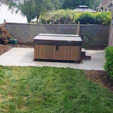 Poured concrete hot tub we just need it in a rectangular shape. Hot Tub Pads K R S Concrete Construction