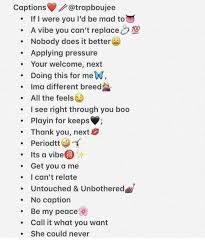 Boo Pressure And Thank You Captions Trapboujee If I Were You I D Be Mad To E A Vib In 2020 Instagram Quotes Instagram Quotes Captions Instagram Captions For Selfies
