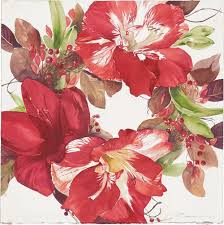 Amaryllis Amore Watercolor Flowers Flower Art Floral Painting