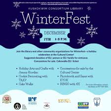 December 4th is National Cookie Day! The library, with help from Tundra  Women's Coalition, was able to bake over 500 cookies for WinterFest this  Saturday December 7th from 1 to 3 p.m.