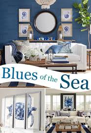 Blue White Coastal Sea Life Wall Art Decor Ideas Beach Cottage Decor Coastal Decor Decor