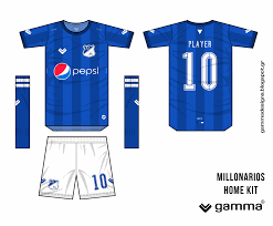 It was also recognized in the 1950s as one of the best teams in the world since it had the legendary player alfredo d`stefano on its squad. Millonarios Fc Home Kit