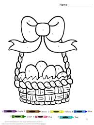 Color By Number Easter Fine Motor Skills Kindergarten Etsy In 2020 Easter Colors Coloring Pages Special Education