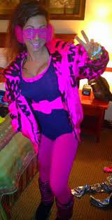 Did you scroll all this way to get facts about ski costume? 80s Ski Bunny For Halloween Glow Party Outfit Ski Bunnies 90 Theme Party Outfit
