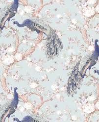 Choose Glamour And Sophistication With Our Stunning Belvedere Wallpaper Featuring A Striking Peacock Desig Peacock Wallpaper Duck Egg Blue Wallpaper Wallpaper