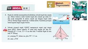 Kssm Matematik Tingkatan 3 Bab 5 Nisbah Trigonometri Uji Minda 5 1i No3 No4 Buku Teks Form 3 Youtube