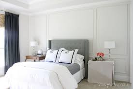 Diy Picture Frame Moulding Feature Wall Bedroom Wainscoting Bedroom Bedroom Picture Frames