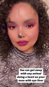 As someone never allowed to celebrate Halloween. I am having fun making up  simple looks daily. Here is a puppy juat add ears. 🐶 👻🎃 #halloween  #halloweenlook #halloweensimplemakeup