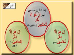 ان هو إلا ذكر للعالمين ٣ مرات فى القرآن فى يوسف وص والتكوير decorative plates decor home decor