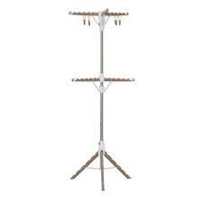 It rotates on a maple tripod base for easy loading. Household Essentials 2 Tier Tripod Clothes Drying Rack With Hanging Clothespins Walmart Com Walmart Com