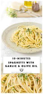 Spaghetti With Garlic And Olive Oil Recipe Easy Pasta Recipes Garlic Olive Oil Pasta Pasta Dishes