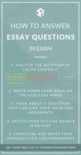 How To Answer Essay Questions In Exams Students Toolbox Essay Questions This Or That Questions Essay