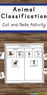 They complete worksheets on comparing. Free Animal Classification Worksheets