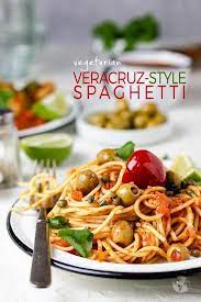 All Recipes Comfort Food This Veracruz Style Sauce And Spaghetti Dish Is Fl Veracruz Sauce Recipe Pasta Dishes Recipes
