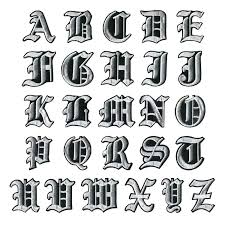 The zip file contains all the uppercase and lowercase letters written with the old english font individually saved each as a.stl file plus a.stl file containing the entire alphabet the alphabet.stl file containing the. A Z 26pcs Lot Alphabet Old English Font Letter Patches Embroidered Iron On Patch Sew On Bagdes 5cm High Patches Aliexpress
