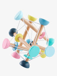 balle d eveil en bois fsc multicolore vertbaudet jouet eveil jouet jeux bain