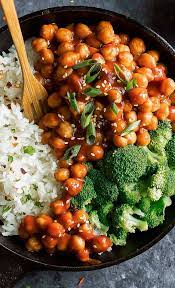 Sweet And Sour Chickpeas Vegan Gluten Free Peas And Crayons Recipe Delicious Vegetarian Dinner Rice Recipes For Dinner Vegetarian Recipes