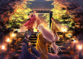 sanjou school 1973296 anime phong cảnh am dương