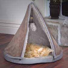 Paw Sleep And Play Teepee Cat Bed Cat Bed Cat Teepee Cat Furniture