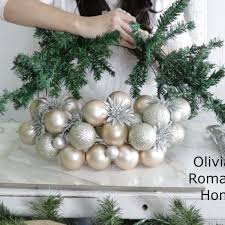 Olivia S Romantic Home On Instagram Quick Video Tutorial On How To Create A Glam Christmas Wreath Using Christmas Wreaths Glam Christmas Romantic Christmas